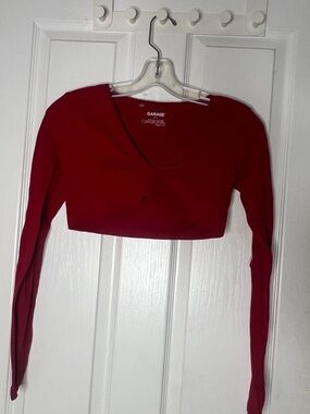 *DISCONTINUED* Garage V Neck Plunge Crop Top